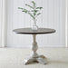 Liberty Furniture Cottage Lane Drop Leaf Single Pedestal Table in Antique White image