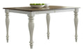 Liberty Furniture Cumberland Creek Rectangular Leg Table in Nutmeg/White image