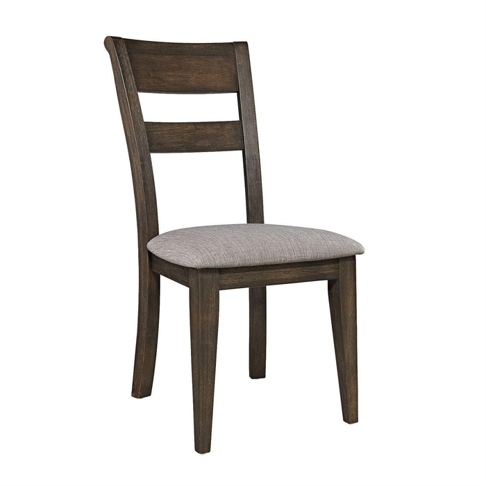 Liberty Furniture Double Bridge Splat Back Side Chair (RTA) in Dark Chestnut (Set of 2) image