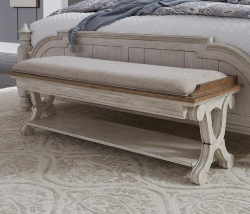Liberty Furniture Farmhouse Reimagined Bed Bench in Antique White image