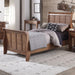 Liberty Furniture Grandpa's Cabin Youth Twin Sleigh Bed in Aged Oak image