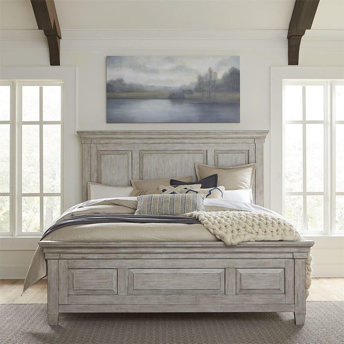 Liberty Furniture Heartland Queen Panel Bed in Antique White image