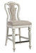 Liberty Furniture Magnolia Manor Upholstered Counter Height Chair in Antique White (Set of 2) image