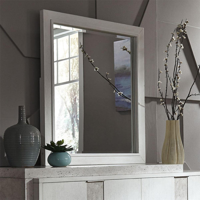 Liberty Furniture Mirage Mirror with Lights in Wirebrushed White image