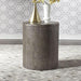 Liberty Furniture Modern Farmhouse Drum End Table in Dusty Charcoal image