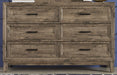 Liberty Furniture Ridgecrest 6 Drawer Dresser in Cobblestone image