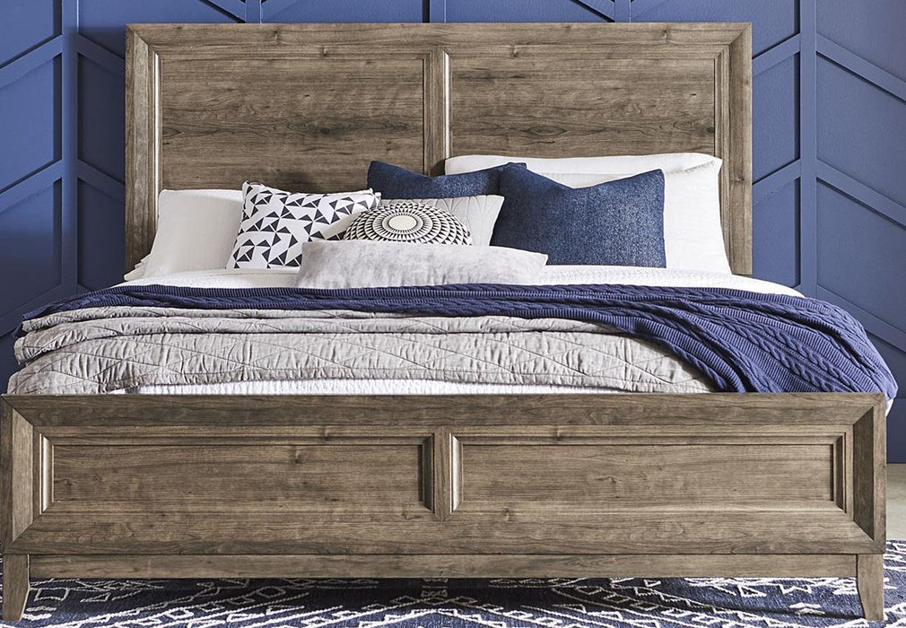 Liberty Furniture Ridgecrest Queen Panel Bed in Cobblestone image