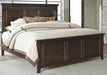 Liberty Furniture Saddlebrook Queen Panel Bed in Tobacco Brown image