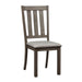 Liberty Furniture Tanners Creek Slat Back Side Chair (RTA) in Greystone (Set of 2) image
