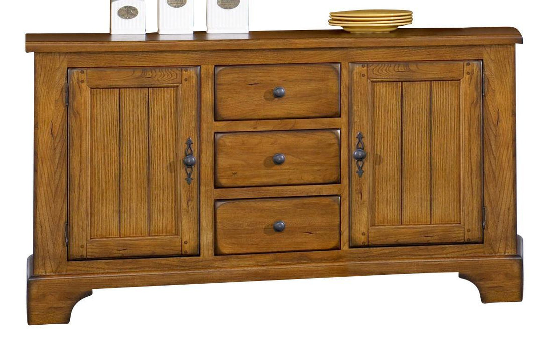 Liberty Furniture Treasures Buffet in Rustic Oak Finish image