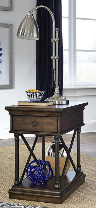 Liberty Furniture Tribeca Chairside Table in Cordovian Brown image