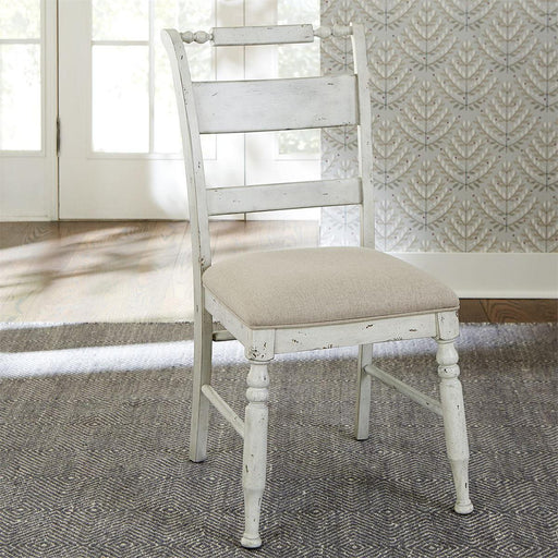 Liberty Furniture Whitney Slat Back Side Chair (Set of 2) in Weathered Gray image