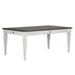 Liberty Furniture Allyson Park Rectangular Leg Table in White with Charcoal image