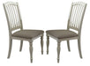 Liberty Furniture Cumberland Creek Slat Back Side Chair in Nutmeg/White (Set of 2) image
