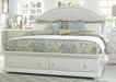 Liberty Furniture Summer House Queen with Storage Panel Bed in Oyster White image