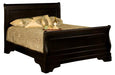 New Classic Belle Rose Eastern King Sleigh Bed in Black Cherry Finish image
