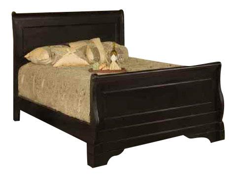 New Classic Belle Rose Queen Sleigh Bed in Black Cherry Finish image