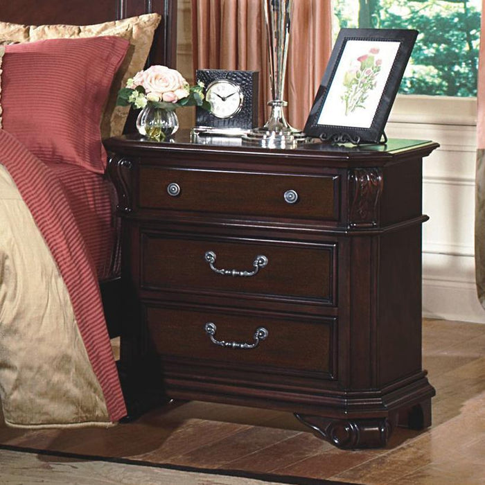 New Classic Emilie 3 Drawer Night Stand in English Tudor image