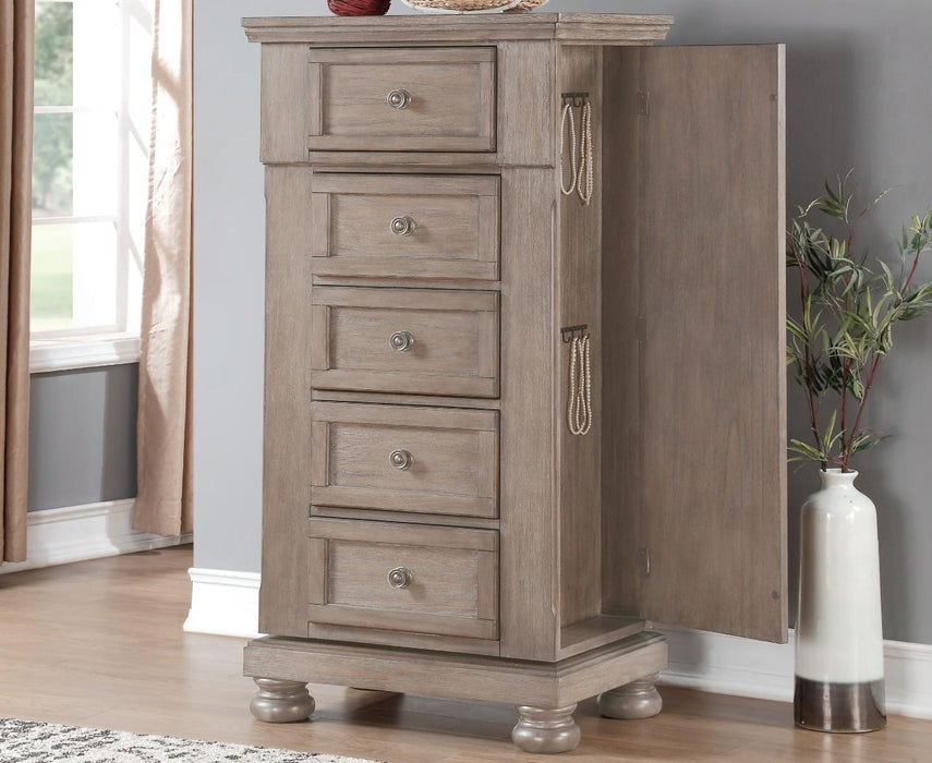 New Classic Furniture Allegra Swivel Chest in Pewter image