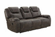 New Classic Furniture Anton Dual Recliner Sofa in Chocolate image