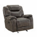 New Classic Furniture Anton Glider Recliner with Power Footrest in Chocolate image