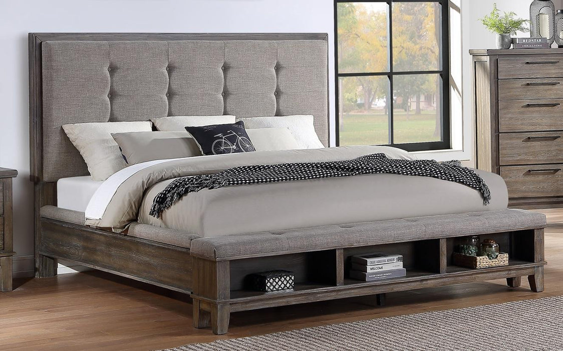 New Classic Furniture Cagney California King Bed in Vintage Gray image