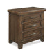 New Classic Furniture Fairfax 3 Drawer Nightstand in Medium Oak image