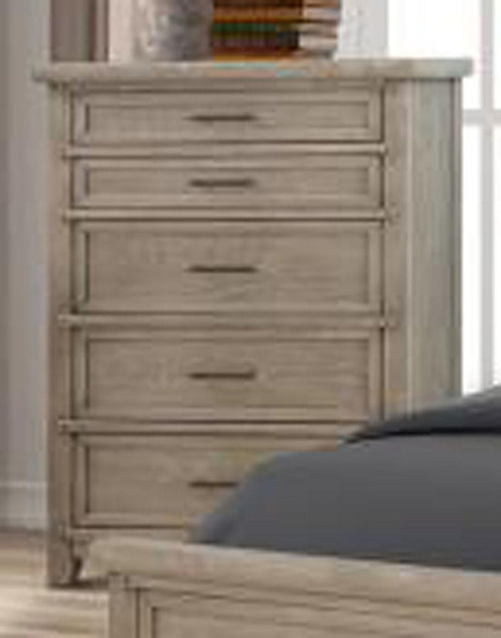 New Classic Furniture Fairfax 5 Drawer Lift Top Chest in Driftwood image