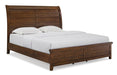 New Classic Furniture Fairfax King Panel Bed in Medium Oak image