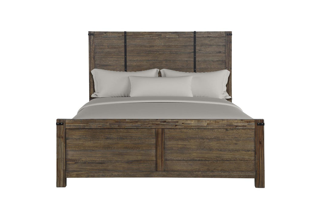 New Classic Furniture Galleon California King Bed in Weathered Walnut image