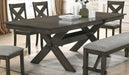 New Classic Furniture Gulliver Dining Table in Rustic Brown image