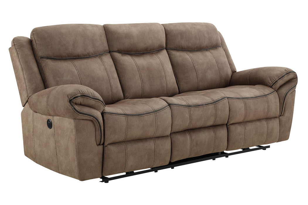 New Classic Furniture Harley Sofa with Power Footrest in Light Brown image