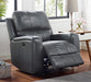 New Classic Furniture Linton Glider Recliner with Power Footrest in Gray image