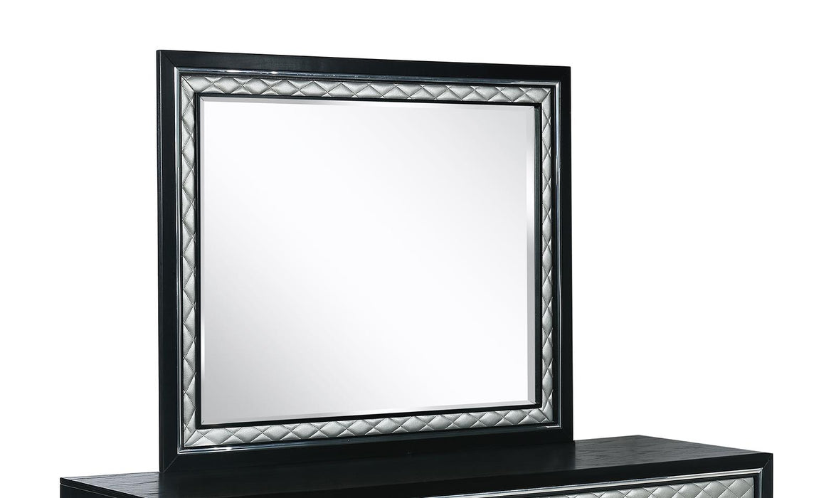 New Classic Furniture Luxor Mirror in Black/Silver image