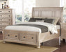 New Classic Furniture Allegra King Storage Bed in Pewter image