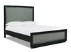 New Classic Furniture Luxor King Panel Bed in Black/Silver image