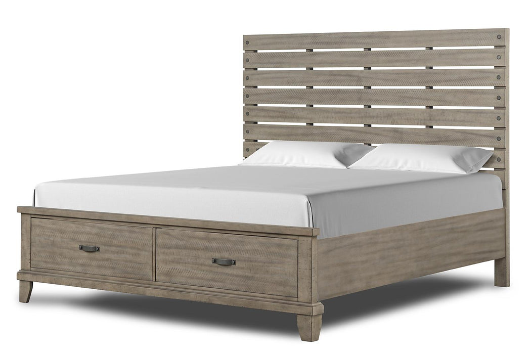 New Classic Furniture Marwick King Panel Bed in Sand image