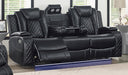 New Classic Furniture Orion Sofa with Dual Recliner in Black image
