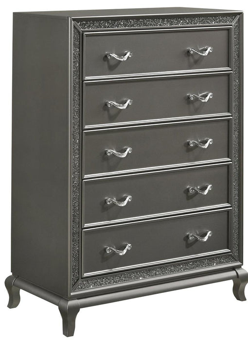 New Classic Furniture Park Imperial 5 Drawer Chest in Pewter image