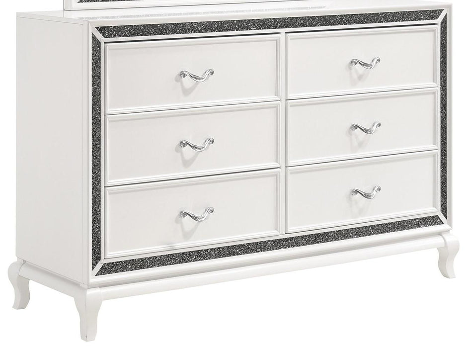 New Classic Furniture Park Imperial 6 Drawer Dresser in White image