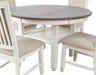 New Classic Furniture Prairie Point 47" Round Dining Table in White-W image