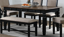 New Classic Furniture Prairie Point 6 Drawer Rectangular Dining Table in BlackPROMO image