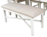 New Classic Furniture Prairie Point Dining Bench in White image