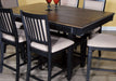 New Classic Furniture Prairie Point Rectangular Counter Height Table in Black image