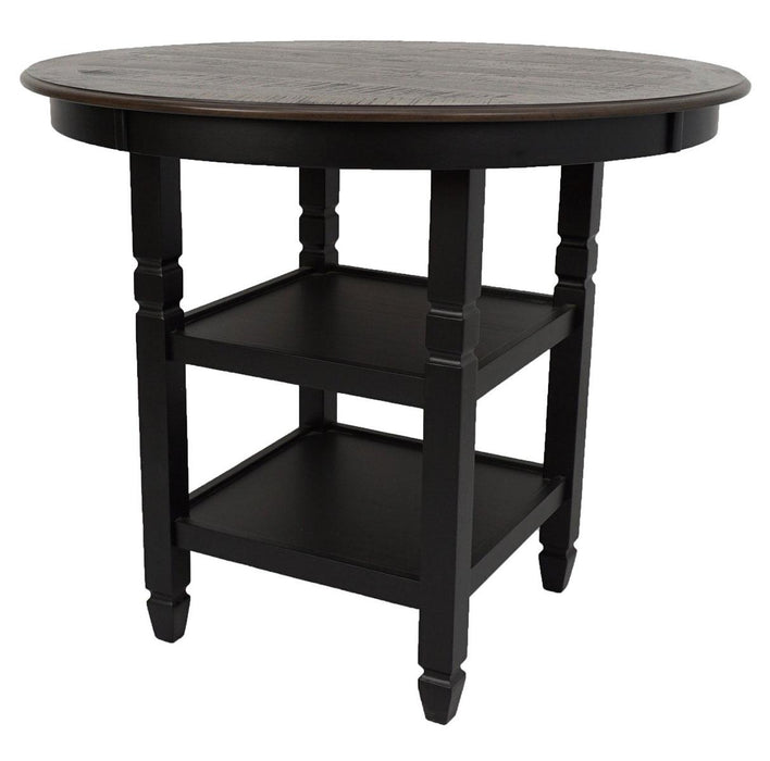 New Classic Furniture Prairie Point Round Counter Height Table in Black image