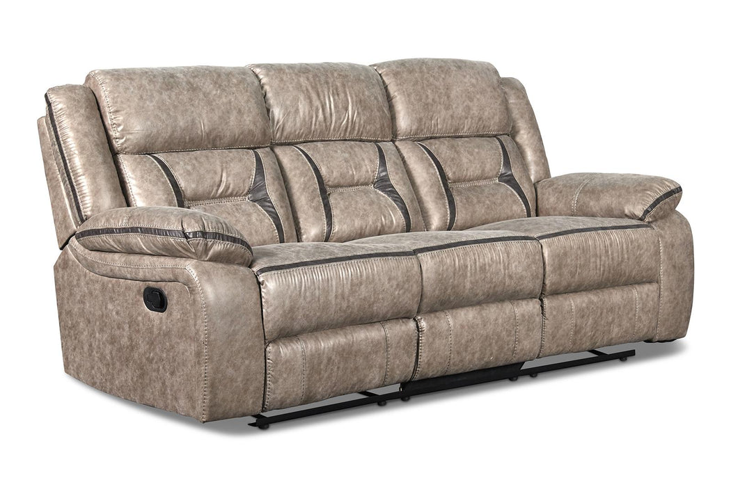 New Classic Furniture Roswell Dual Recliner Sofa in Pewter image