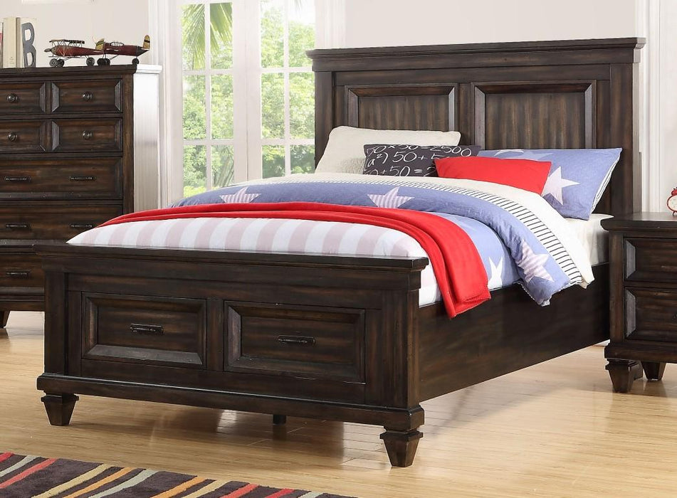 New Classic Furniture Sevilla Youth Twin Panel Storage Bed in Walnut image