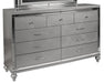 New Classic Furniture Valentino 9 Drawer Dresser in Silver image