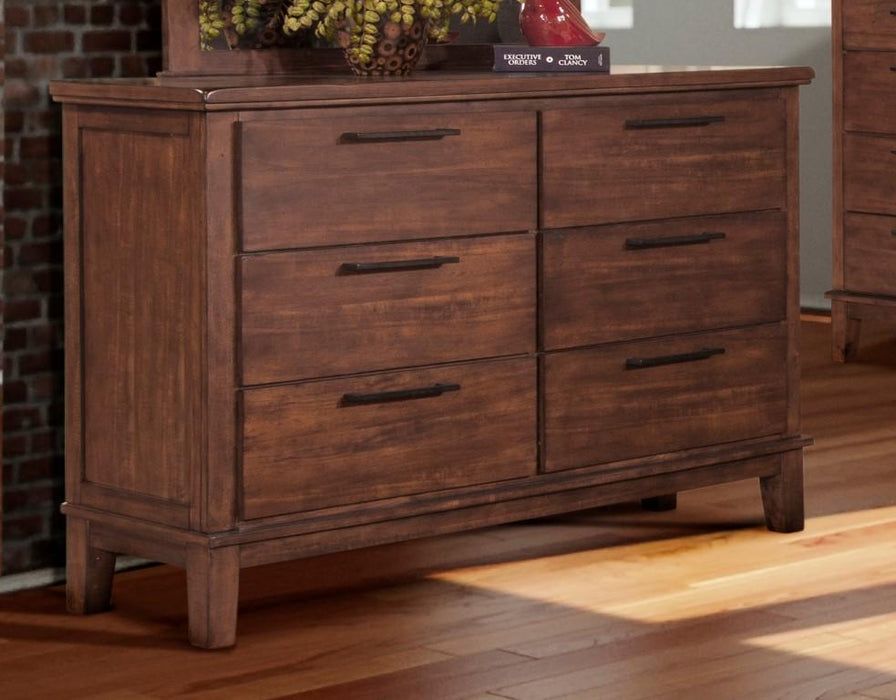 New Classic Furniture Cagney Dresser in Chestnut image