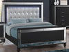 New Classic Furniture Valentino Queen Lighted Panel Bed in Black image